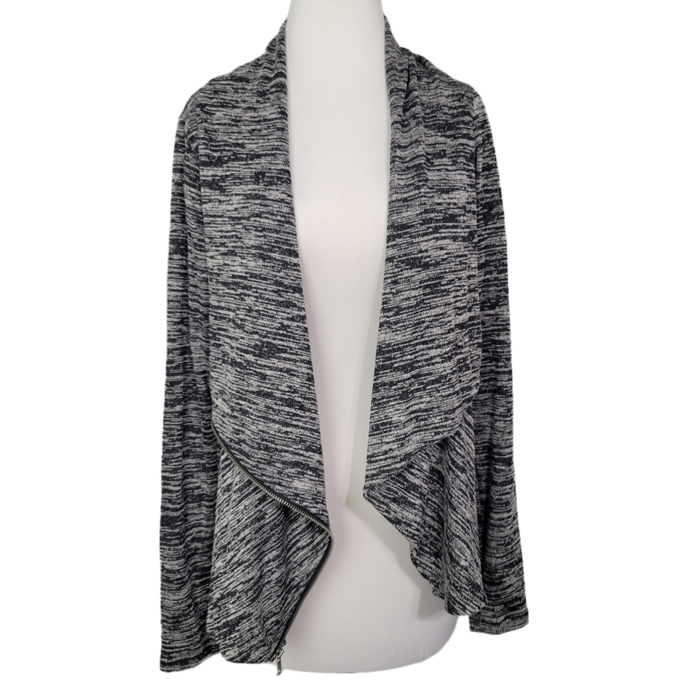 Hollister Grey Knit Waterfall Cardigan Size Large